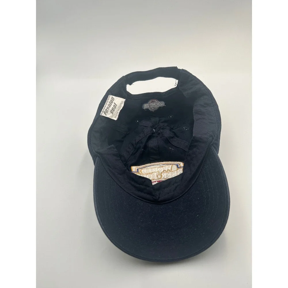 Old Chicago World Beer Tour Navy Blue Baseball Cap Hat Adjustable B918